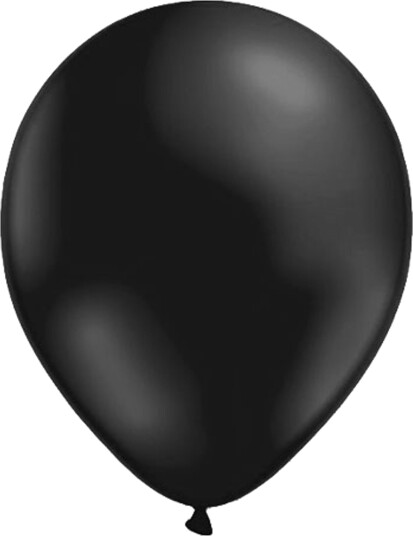 Ballongkungen Ballonger Svarte Metallic 100-pakning 12321
