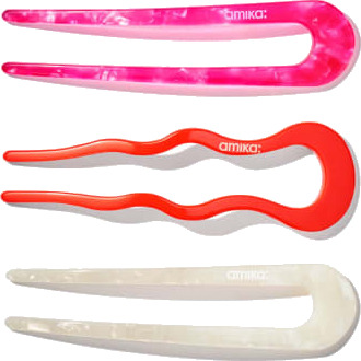 Amika French pins set of 3