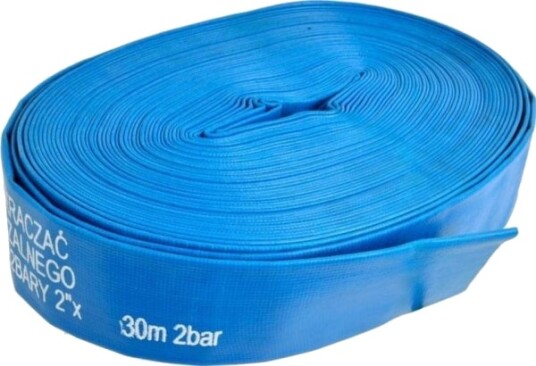 Geko Waz Gummislange Pvc 30 M 2" 2 Bar Blå G70014