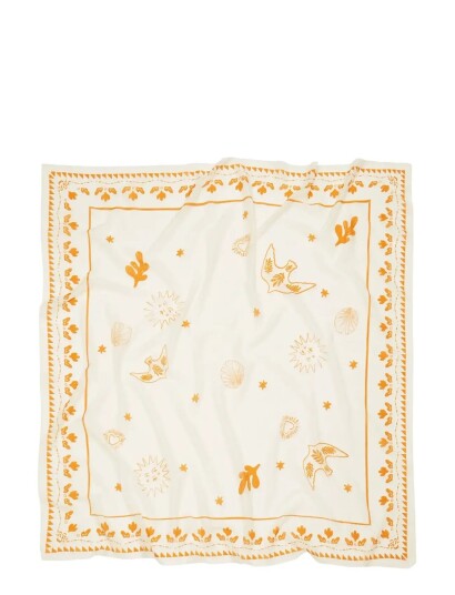 Becksöndergaard Dodera Stenca Sico Scarf White 140X 140CM Becksöndergaard Dodera Stenca Sico Scarf White 140X 140CM