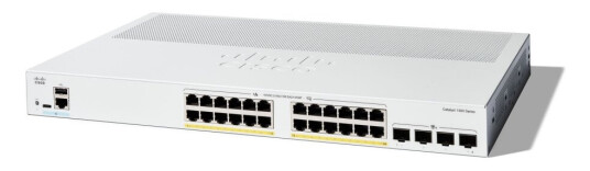 Cisco Catalyst 1300-24P-4X - Switch - L3 - Styrt - 24 X 10/100/1000 (Poe+) + 4 X 10 Gigabit Sfp+ - Rackmonterbar - Poe+ (195 W)