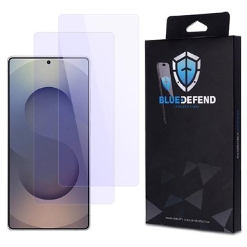 BlueDefend Samsung Galaxy S25 Ultra Anti Blue Light Skjermbeskyttere Beskyttelsesglass 2 stk. BlueDefend Samsung Galaxy S25 Ultra Anti Blue Light Skjermbeskyttere Beskyttelsesglass 2 stk.