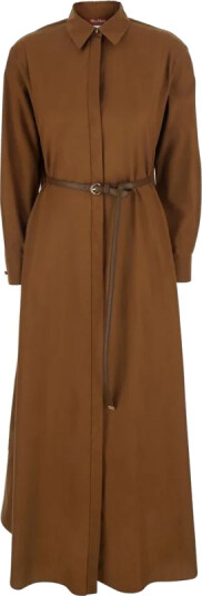 Max Mara Studio Dame Kjoler Brun S,