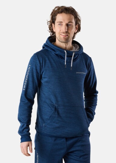 Swedemount Training Logo Hood Ii Navy Melange/Lt. Grey Melange 2xl Hoodies