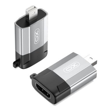 Xo adapter GB015 mini Displayport - HDMI 4K grå