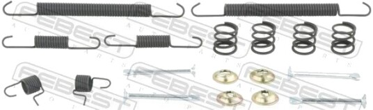FEBEST 0204-B10RSR-KIT Tilbehørsett, håndbremsesko FEBEST 0204-B10RSR-KIT Tilbehørsett, håndbremsesko