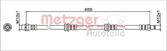 Bremseslange METZGER 4112064