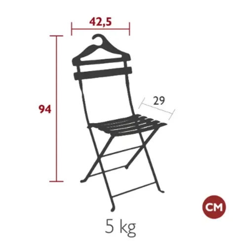 Fermob Bistro valet stol Acapulco blue Fermob Bistro valet stol Acapulco blue