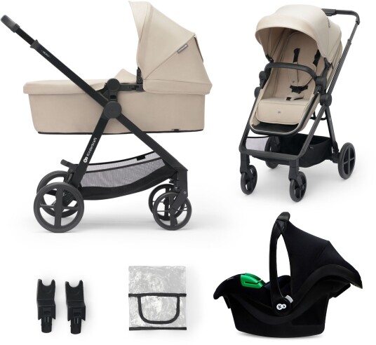Kinderkraft Barnevogn Newly 3 i 1 Mink Pro Sand Beige