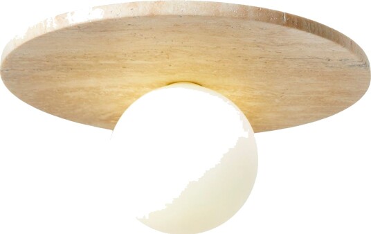 Kummer taklampe - Beige og Hvit