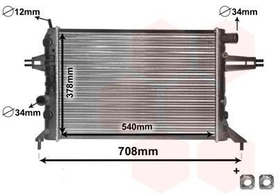 Radiator VAN WEZEL 37002272