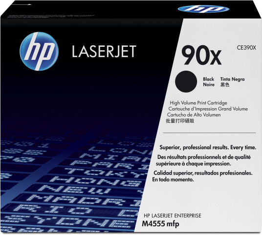 HP Toner 90X / CE390X Sort Høykapasitet (24.000 Sider) Original