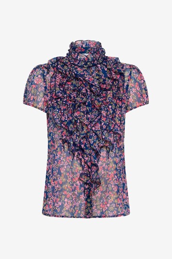 Saint Tropez   Bluse LiljaSZ Crinkle SS Shirt   Blå
