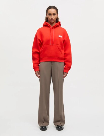 Mads Nørgaard Standard Jodie Hood Sweatshirt Red XL