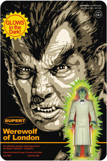 Werewolf Of London  ReAction Figures Wv2  Werewolf of London Monster Glow