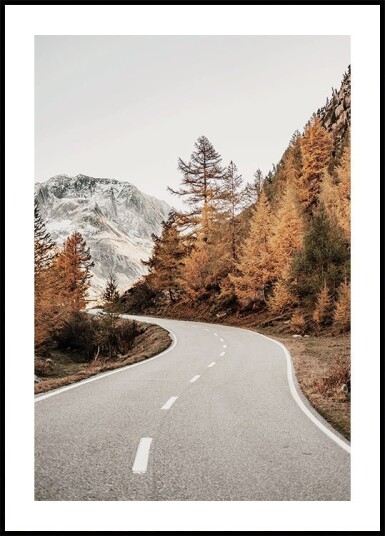 Autumn Mountain Road Plakat Plakat / 100x150cm Autumn Mountain Road Plakat Plakat / 100x150cm