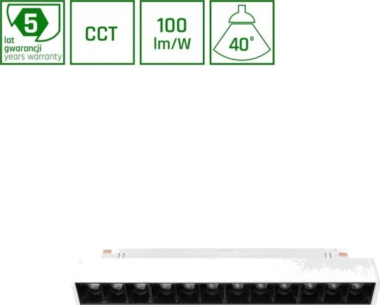 Spectrum 12W System Lys 20.4cm SHIFT Smart Grid S Skinne 35° CCT Hvit Dim Zigbee Dimbar : Via Smart Home Kulør : CCT Varm til Kald Hvit Spectrum 12W System Lys 20.4cm SHIFT Smart Grid S Skinne 35° CCT Hvit Dim Zigbee Dimbar : Via Smart Home Kulør : CCT Varm til Kald Hvit