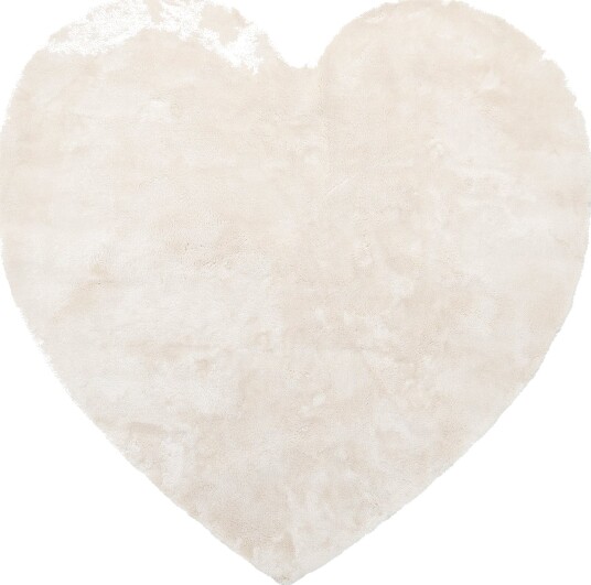 Barneteppe Aranga Super Soft Heart beige Størrelse: Ø 120 cm