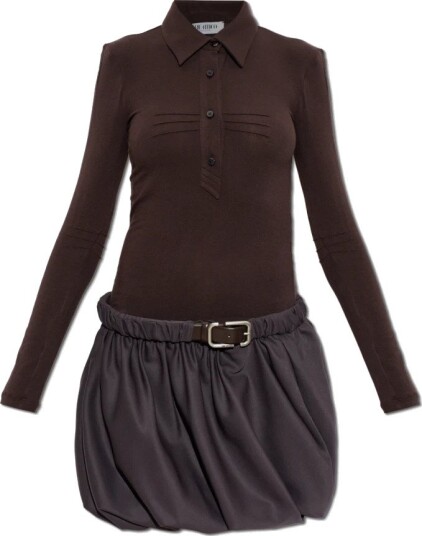 The Attico Dame Kjoler Brun 2XS,