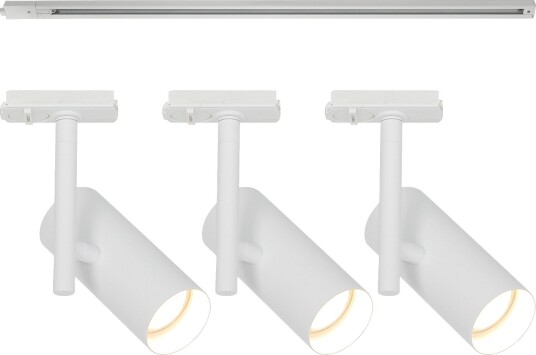 Link Jerome 1 meter skinne med 3 spotter - Hvit