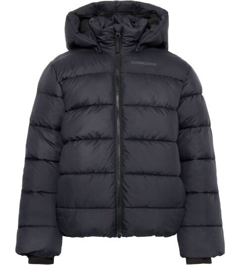 Didriksons Pufferjakke Scoria Kids Jacket Svart