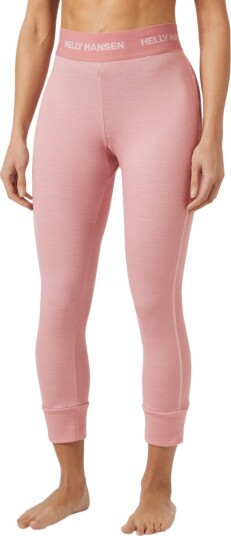 Helly Hansen Dame Lifa Merino Mellomvekt 3/4 Skibukser Rosa XL