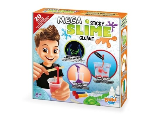 Buki Mega Sticky Slime Eksperiment Sett Kjemi 8 År
