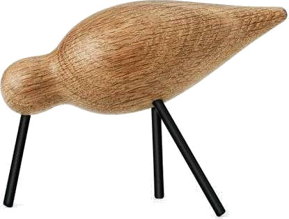 Normann Copenhagen Shorebird eik-svart middels Normann Copenhagen Shorebird eik-svart middels
