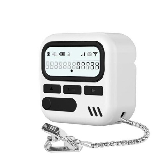 Retroinspirert AirPods 4 deksel Hvit