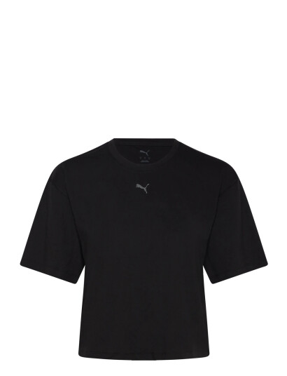 PUMA W Cloudspun Relaxed Tee - Black - L