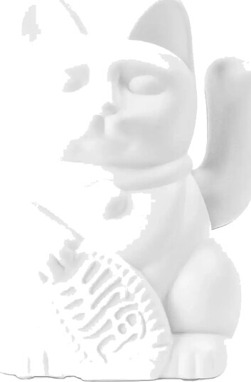 Donkey Vinkende Kat Maneki Neko Solar White White H5.5CM Donkey Vinkende Kat Maneki Neko Solar White White H5.5CM