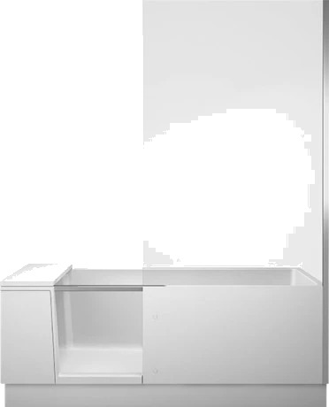 Duravit Shower+Bath Badekar m/dør 1700x750 mm. Høyre hjørne, klart glass