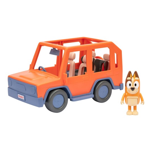 Bluey Heeler Familie 4WD Lekebil med Chilli Figur