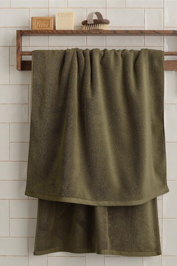 Ellos Home Badehåndkle Elise 70x140 cm Grønn Ellos Home Badehåndkle Elise 70x140 cm Grønn