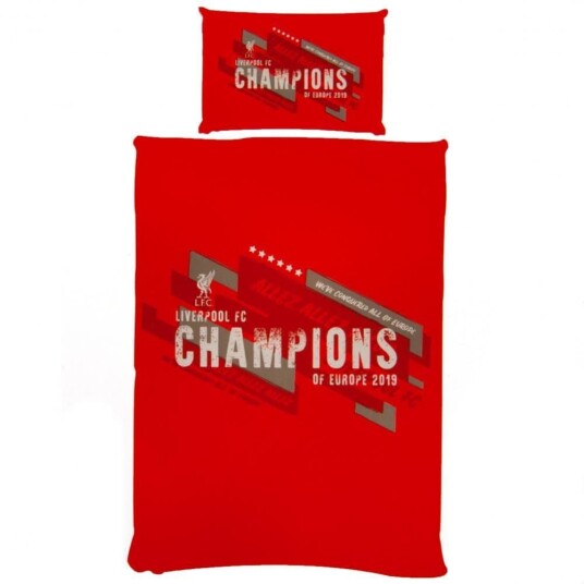 Liverpool Fc Champions Of Europe Duvet Set
