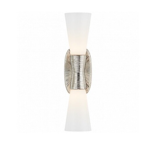Utopia Small Double Bath Sconce Polished Nickel Utopia Small Double Bath Sconce Polished Nickel