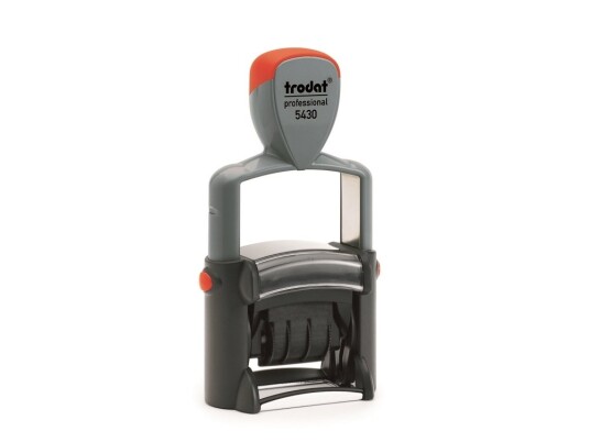 Stempel Trodat 5430 Dato 38X23mm T/Tekstplade Prof. 4.0