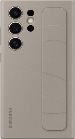SAMSUNG GALAXY S24 ULTRA STANDING GRIP DEKSEL, BRUNT SAMSUNG GALAXY S24 ULTRA STANDING GRIP DEKSEL, BRUNT