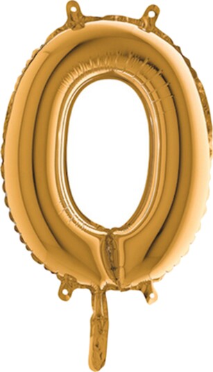 Ballongkungen Bokstavballong Mini Gull Bokstav O 14342G
