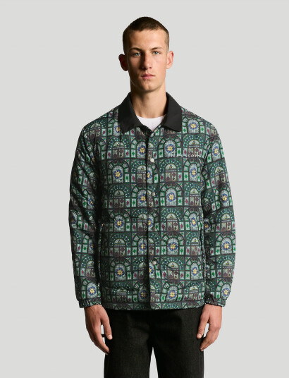 Lyle & Scott Reversible Printed Jacket - Black - S Lyle & Scott Reversible Printed Jacket - Black - S