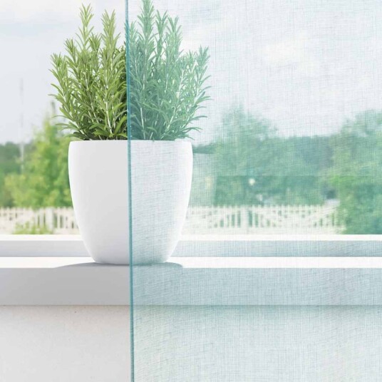 Voilegardiner med hemper 2 stk turkis 140x225 cm 8721158553447