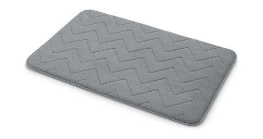 Hefe Mousse badematte, 50x80 cm, grå Hefe Mousse badematte, 50x80 cm, grå