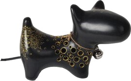 Aumi Collection Bullterrier lampe Svart/Guld