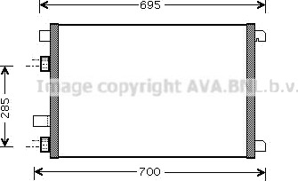 Kondensator klimaanlegg PRASCO RTA5305