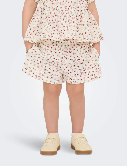 Kids Only Kmgthyra Life String Shorts Wvn Noos - Cream - 98