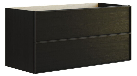 Dansani Inzo Alu-ramme Svart Servantskap 2 Skuff H48cm eik / 100cm DA-M10-8050