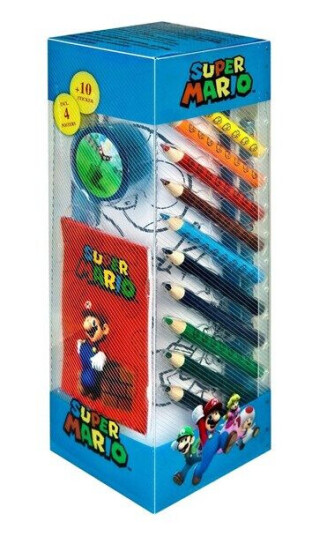 Kids Licensing Super Mario Stationery Set Tower 35 pcs.