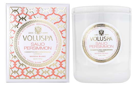 Voluspa Classic Maison Blanc duftlys 60 timer Saijo Persimmon Voluspa Classic Maison Blanc duftlys 60 timer Saijo Persimmon