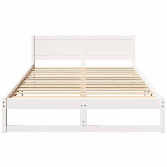  Sengestamme Hvit Massivt furutre 160 x 200 cm Holdbar Moderne