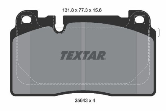 Bremseklosser TEXTAR 2564302